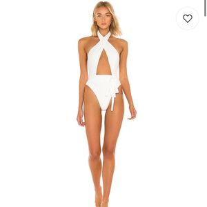 PQ x Vale Genta Alex Twist One-Piece Swimsuit